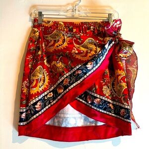 Paisley print skirt